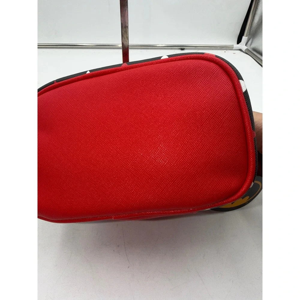 ROMWE DC Comics Harley Quinn Makeup Bag Red Black Harlequin Vanity Case New